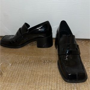 Zara blocky heel loafer